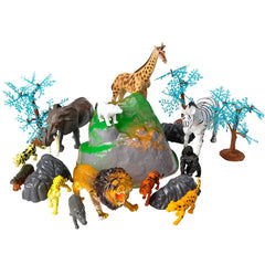 23 PC ANIMAL SET WITH CARRY BAG LLB kids toys