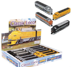 6.5" DIE-CAST PULL BACK CLASSIC LOCO DIESEL TRAIN  Car Toys