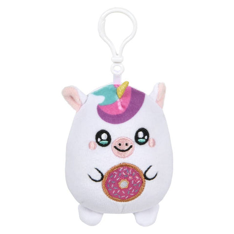 3.5" Foodie Animal Squishy-Ishes Backpack Clip - LLB Toys