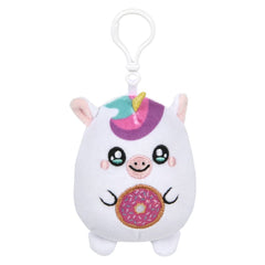 3.5" Foodie Animal Squishy-Ishes Backpack Clip - LLB Toys