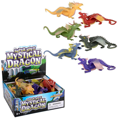 Super Soft Mystical Dragon (6 Asst.) 9"   12/28 - LLB Toys