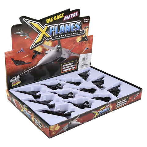 5" DIECAST PULLBACK STEALTH BOMBER LLB kids toys