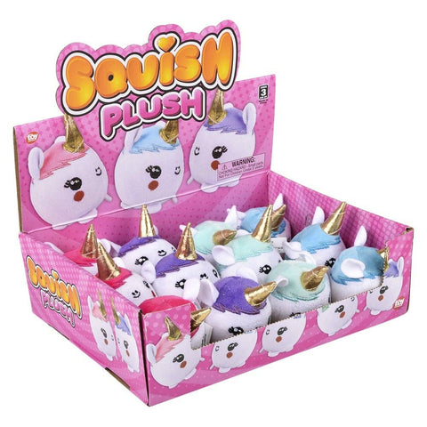 3" DELUXE SQUISH plush UNICORN LLB Plush Toys