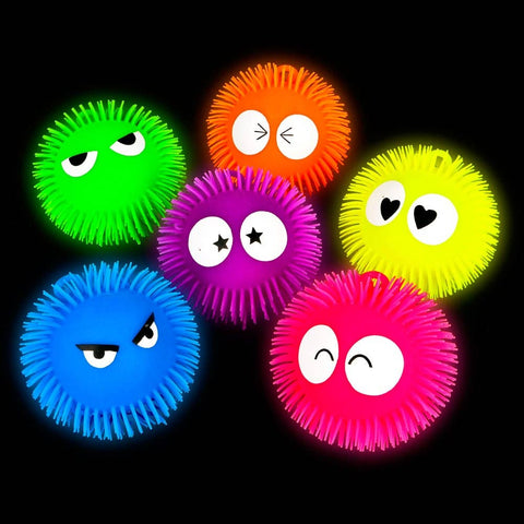 9" LIGHT-UP BIG EYED PUFFER BALL-  LLB Light-up Toys