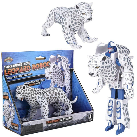 5" SNOW LEOPARD ROBOT ACTION FIGURE LLB kids toys