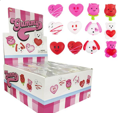 1.5" VALENTINES' GUMMY CHARACTERS LLB kids toys