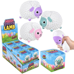 3.5" Squish And Stretch Easter Lamb - LLB Toys