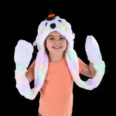 Light-Up Plush Ghost Hat Scarf - LLB Toys