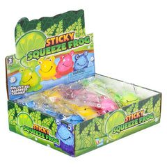 2.5" SQUEEZE STICKY FROG LLB kids toys