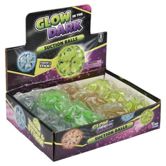 2" GLOW IN DARK SUCTION BALLS LLB kids toys