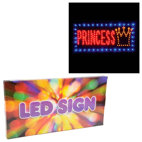 LIGHT-UP PRINCESS SIGN 10"X19" LLB Light-up Toys