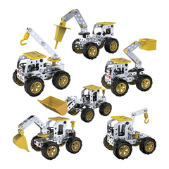3.5" Metal Assembly 6 In 1 Construction Truck - LLB Toys