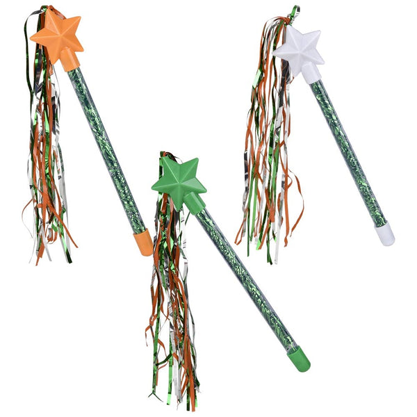 St. Patrick's Day Star Tinsel Wand 9