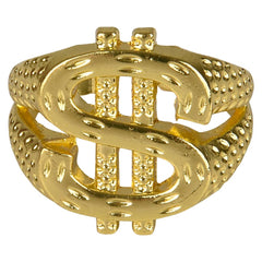 Bling Dollar Sign Ring 0.75" - LLB Toys