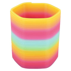 5" JUMBO HEXAGON RAINBOW COIL SPRING LLB kids toys