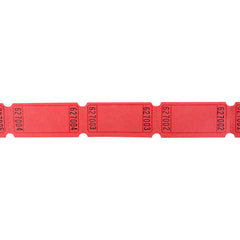BLANK SINGLE TICKET ROLL RED LLB kids toys