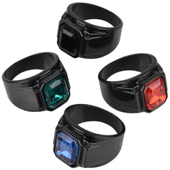 Metal Gemstone Rings - LLB Toys