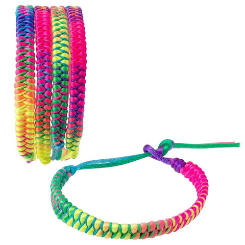 7" Rainbow Friendship Bracelet 24ct - LLB Toys