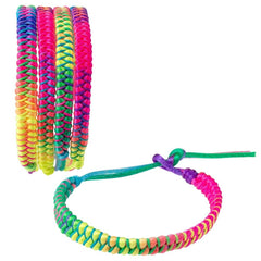 7" Rainbow Friendship Bracelet 24ct - LLB Toys