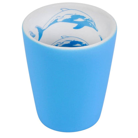1OZ VELVET CERAMIC SHOT GLASS DOLPHIN LLB kids toys