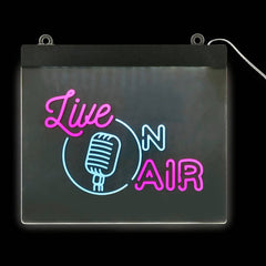 9" Live On Air Acrylic Sign LLB kids toys