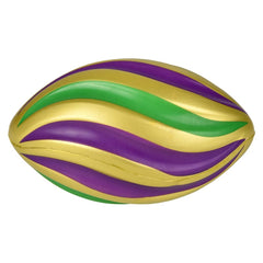 8" Mardi Gras Spiral Foam Football - LLB Toys
