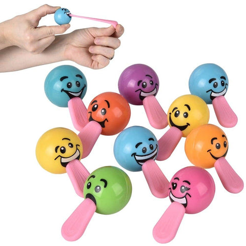 1.25" STRETCH TONGUE SILLY FACE BALL (50PC/UN) LLB kids toys
