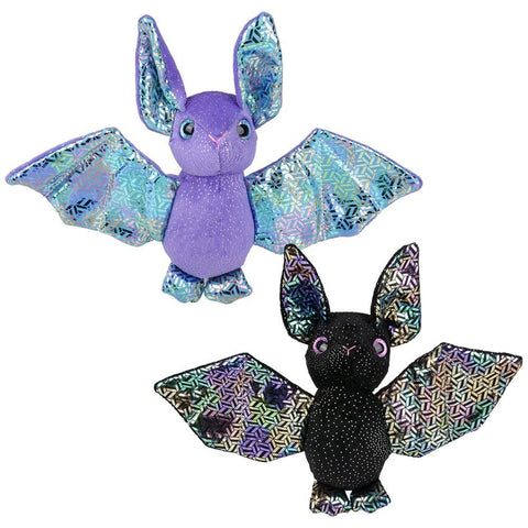 6.5" Iridescent Bat Plush Assortment - LLB Toys