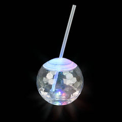 Flashing Ball Cup 20oz 4.25" -  LLB Light-up Toys