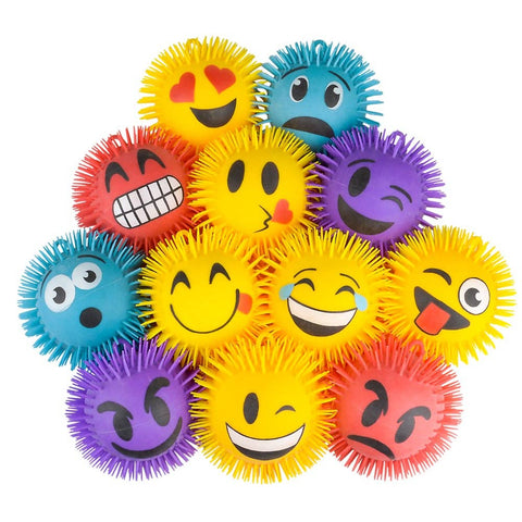 9" EMOTICON PUFFER BALL -  LLB kids toys