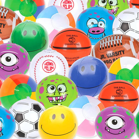 6" BEACH BALL ASSORTMENT (25PCS/UNIT) LLB kids toys
