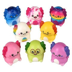 Micro Squish Axolotl 2" Squishy Toy 24ct - LLB Toys
