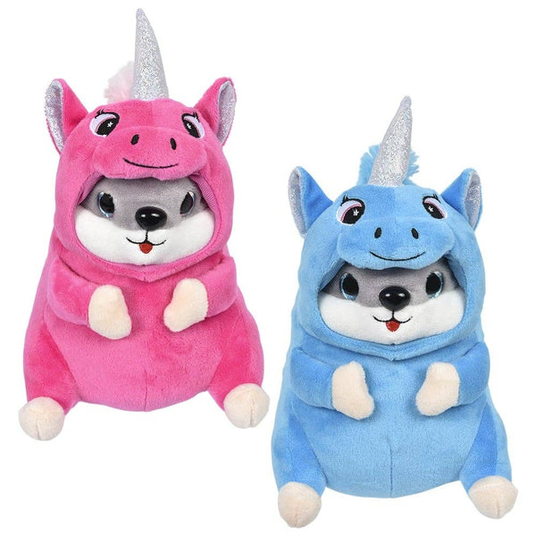 Unicorn Costume Hamster 7in As - LLB Toys
