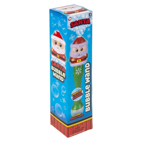 Light-Up Santa Bubble Wand 13.5: - LLB Toys