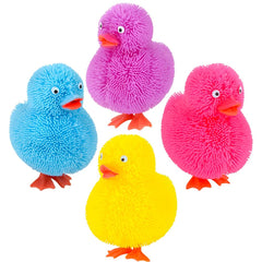 4" Ducky Puffer- Assorted Colors - LLB Toys