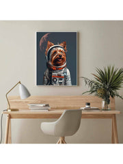 Yorkshire Terrier Nasa Astronaut Canvas Wall Art Print