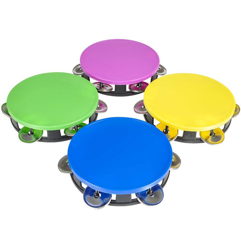 5.5" Neon Tambourine - LLB Toys