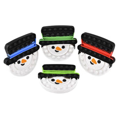 SNOWMAN TOP HAT BUBBLE POPPERS 6" Christmas - LLB Toys