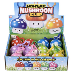 2" Light-Up Mushroom Clip Ons - LLB Toys