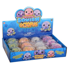 3" Light-Up Squish And Stretch Beaded Octopus - LLB Toys