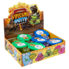 4" Volcano Dinosaur Putty 12ct - LLB Toys