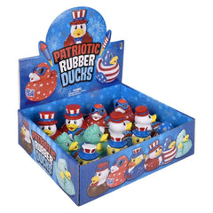 3.5" Patriotic Rubber Duck Assortment 12ct LLB kids toys