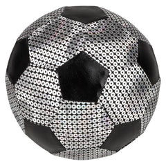 Silver Shiny Metallic Fabric Soccer Ball 6" - LLB Toys