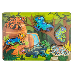 11.75" x 10.25" 6PC CHUNKY LIZARD PUZZLE LLB Puzzle
