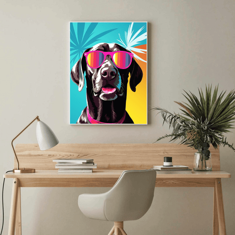 German POP-ART Canvas Wall Art print