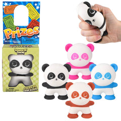 3" Squeezy Suction Panda 12ct 12/35 - LLB Toys
