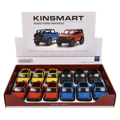 5" Diecast Pull Back 2022 Ford Bronco Open Top LLB Car Toys