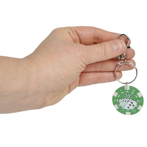 1.5" POKER CHIP KEYCHAIN LLB Keychain