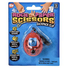 2" Rock, Paper, Scissors Backpack Clip - LLB Toys