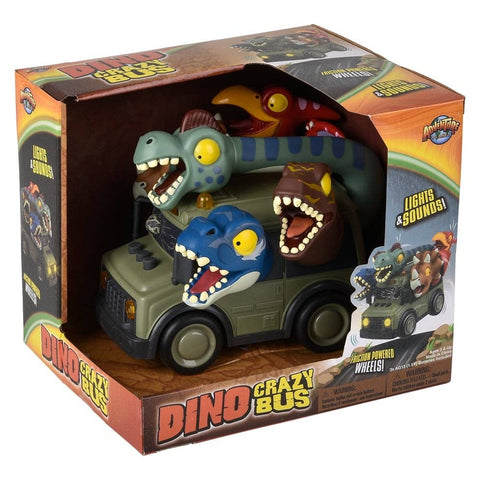Dinosaur School Bus With Lights And Sound - LLB Toys